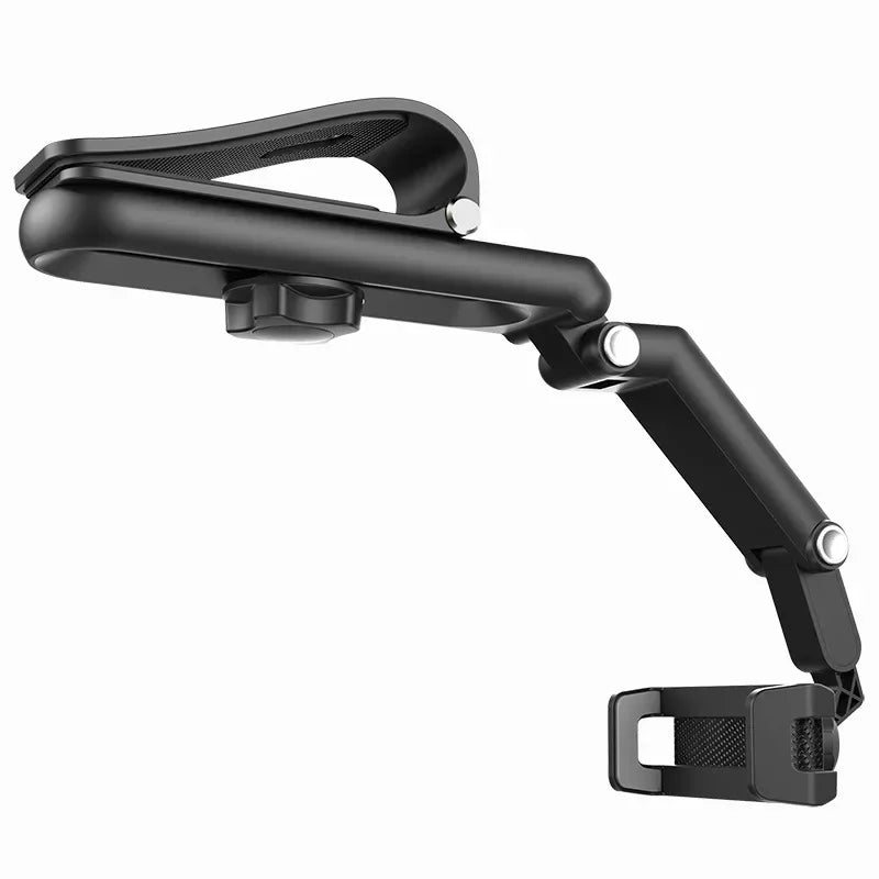 1pc 360° Rearview Mirror Car Phone Holder (4.0–6.1")