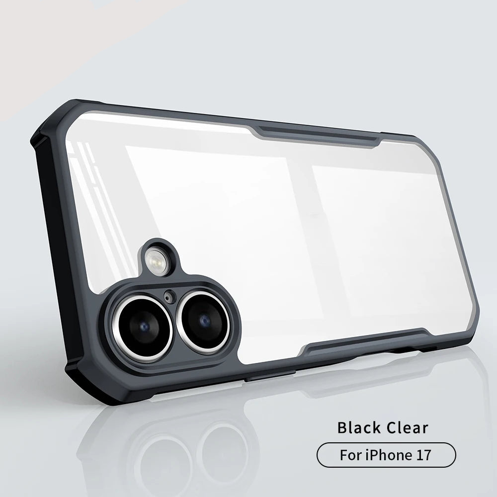 iPhone 17 Pro / Pro Max Air Case — Shock-Absorbing, Anti-Yellowing Acrylic & TPU Back Cover