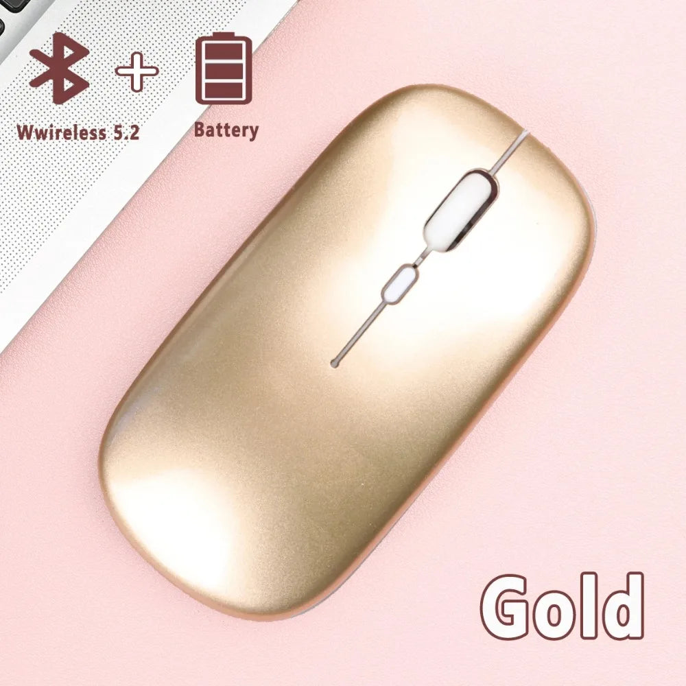 Bluetooth-compatible Wireless Mouse Computer Laptop Mouse Silent Optical Mouse for iPad Samsung Tablet Universal Mice Noiseless