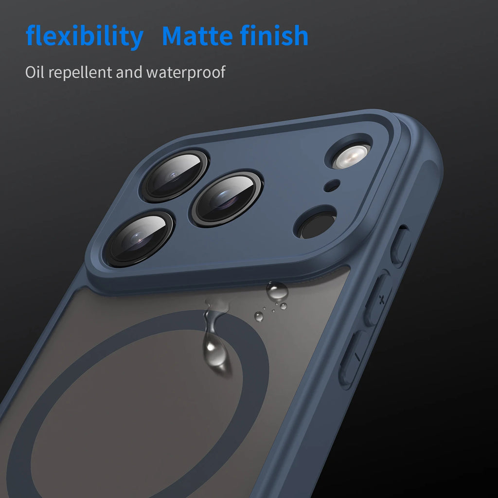 Luxury MagSafe Case for iPhone 17: Matte Shockproof Back Cover