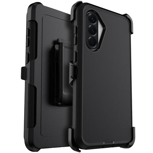 Black Heavy Duty Shockproof Samsung Galaxy A06 / A36 / A56 Case – Rugged 3-in-1
