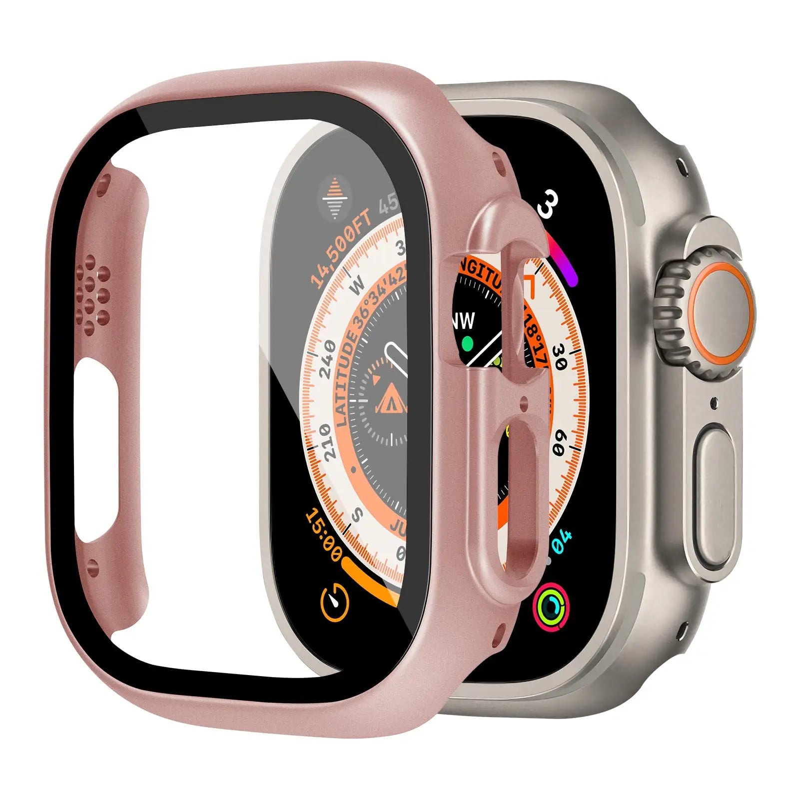 Apple Watch Ultra 49mm Screen Protector Kit: PC Bumper + Glass