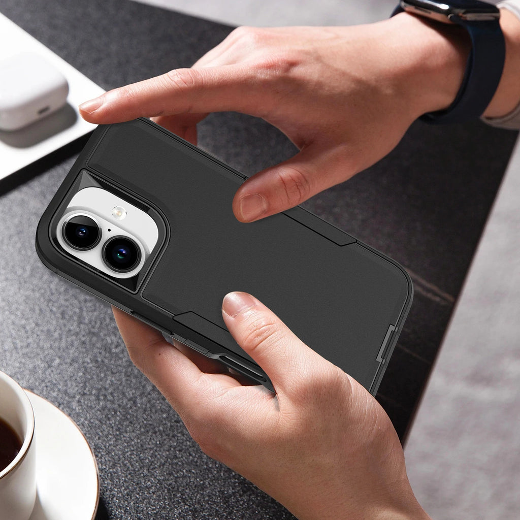 Heavy Duty 2-in-1 Armor Case for iPhone 11–17 Pro Max – Shockproof Anti-Scratch TPU Cover