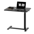 Height-Adjustable Overbed Table: Hidden Wheels & Laptop Desk