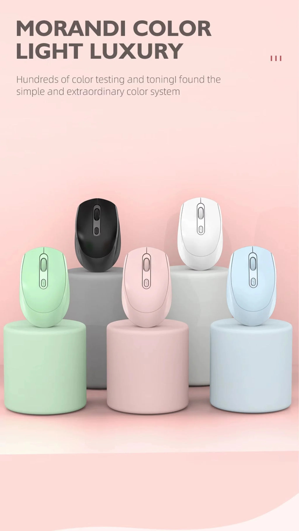 Bluetooth/2.4GHz Dual-Mode Wireless Mouse — Ergonomic, USB Receiver Included