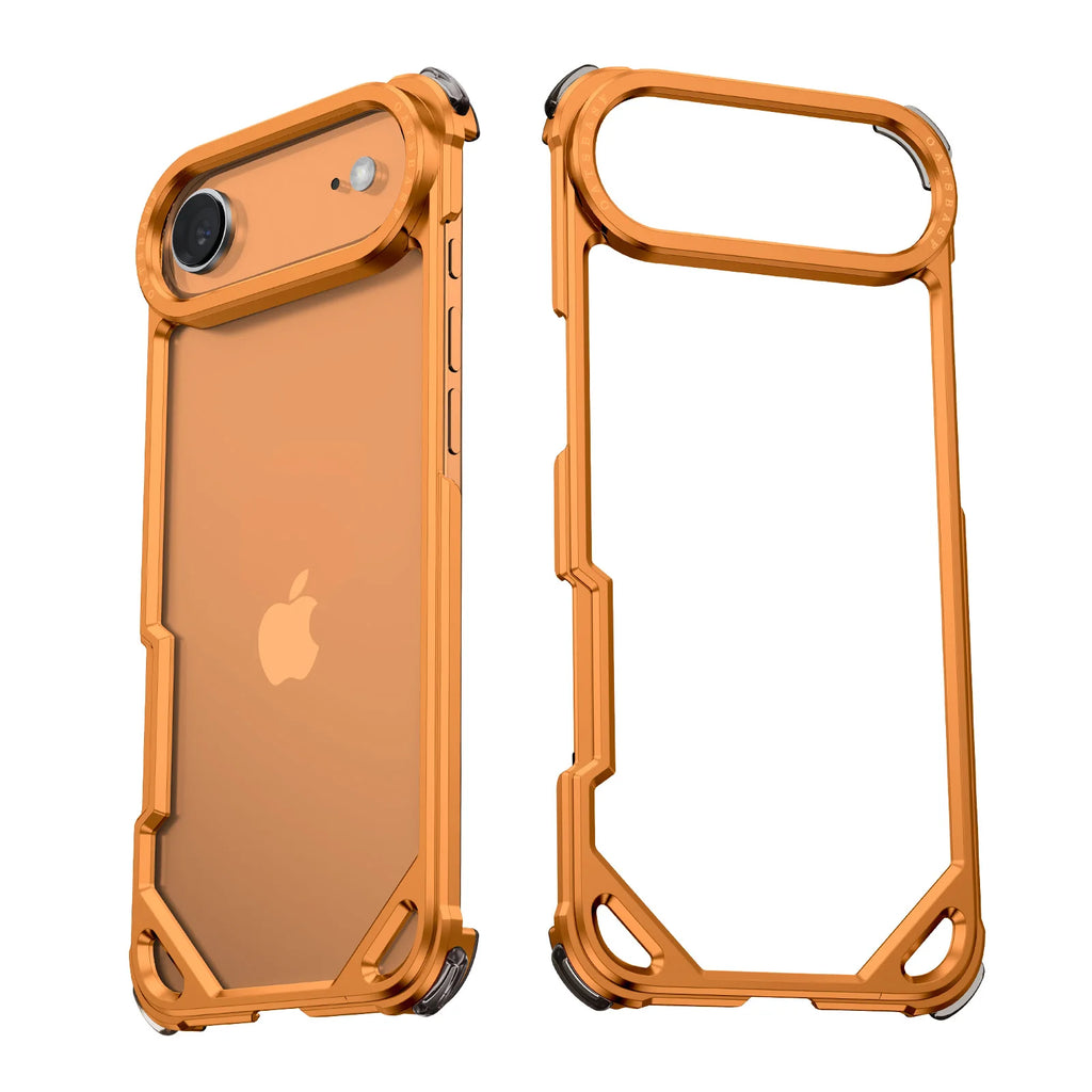Ultra-thin Metal Phone Case for iPhone 17 Pro/Pro Max/17/14/15/13/12/11/Air — Minimalist Protective Case with Wireless Charging Support