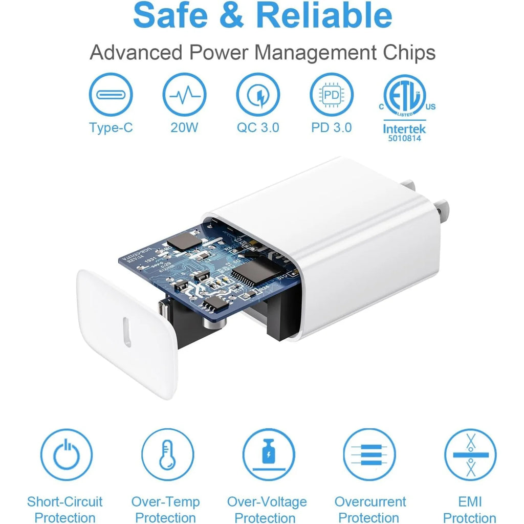 iPhone 17/16/15 Series 3-Pack Type-C Fast Charger with 6ft Cable – Includes 16/15 Pro/Max & Plus Models