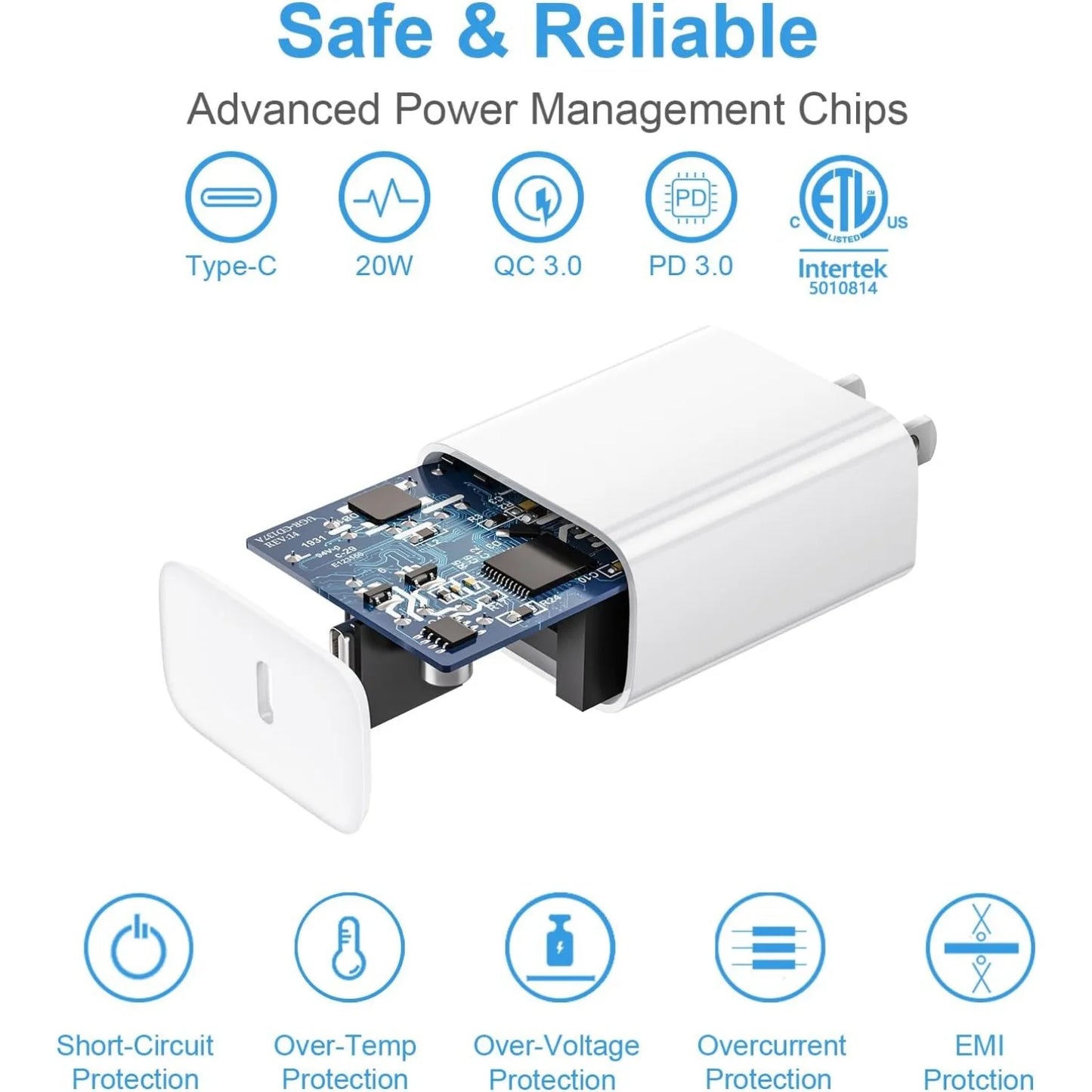 iPhone 17/16/15 Series 3-Pack Type-C Fast Charger with 6ft Cable – Includes 16/15 Pro/Max & Plus Models