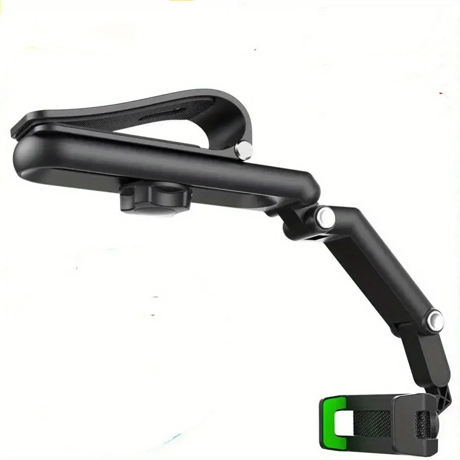 1pc 360° Rearview Mirror Car Phone Holder (4.0–6.1")
