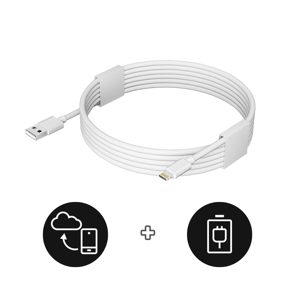 6-Pack 6ft Fast Charging USB to Lightning Cables Compatible with iPhones