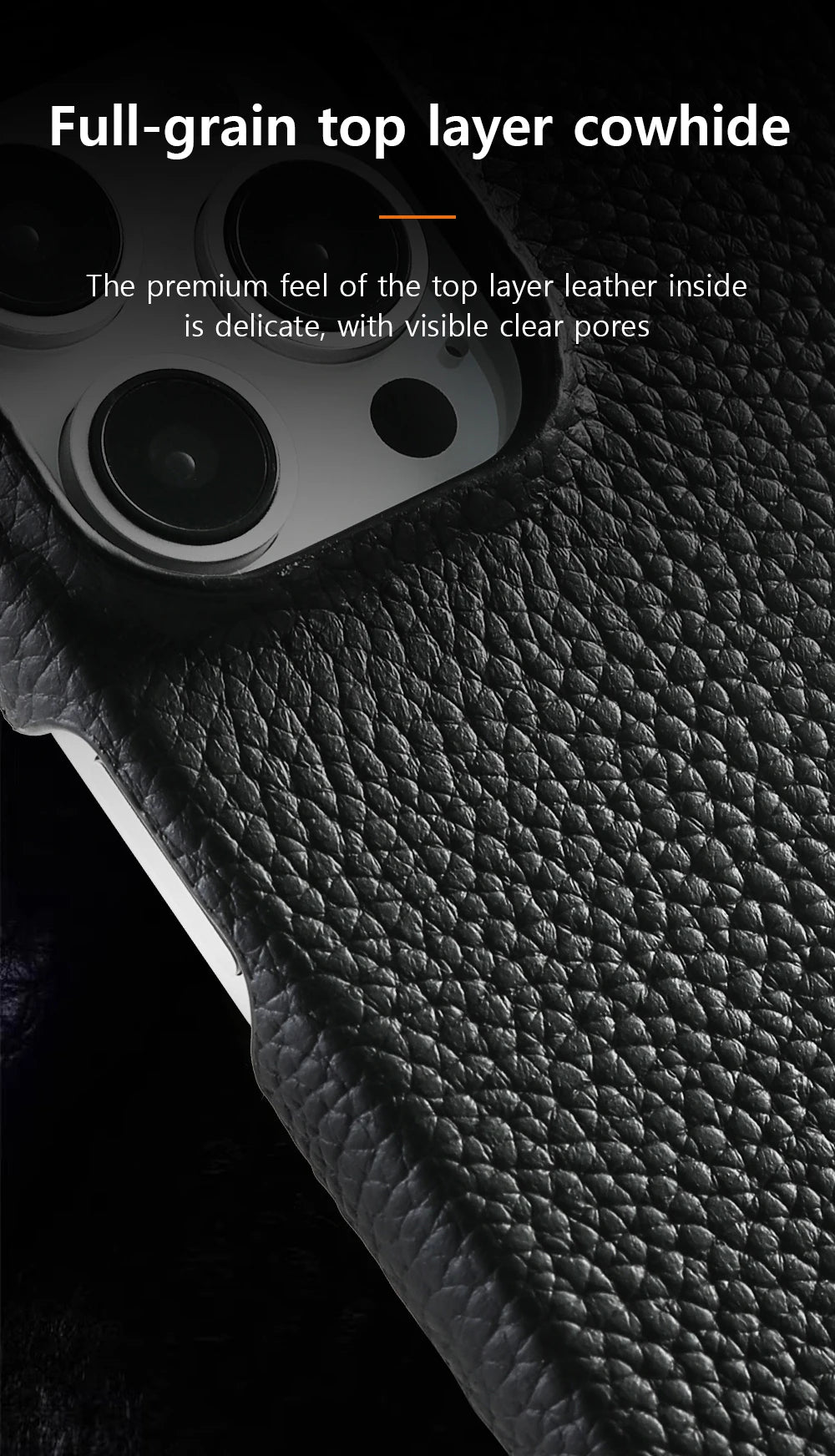 Luxury MagSafe Leather Case for iPhone 17/16/15 Pro Max Air – Cowhide Magnetic Cover