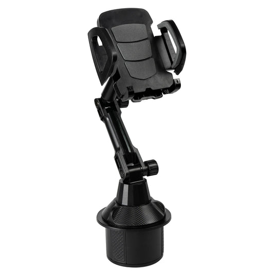 Universal 360° Car Phone & Cup Holder Stand – Support for Smartphones, Bottles, Long Mount, In-Car Mobile Bracket Accessories