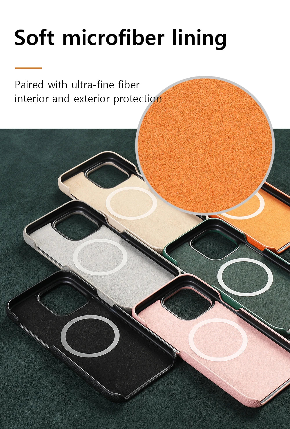 Luxury MagSafe Leather Case for iPhone 17/16/15 Pro Max Air – Cowhide Magnetic Cover