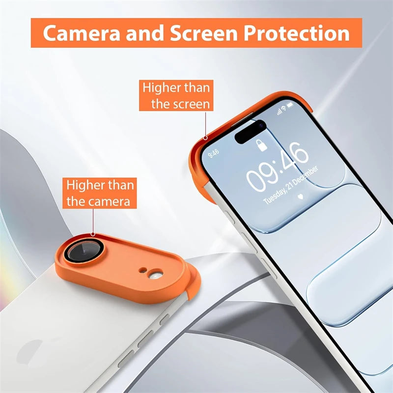 Frameless Corner Camera Lens Protector Case for iPhone 17 Series — Air / Pro / Pro Max, Plus 14/13/12/15/16