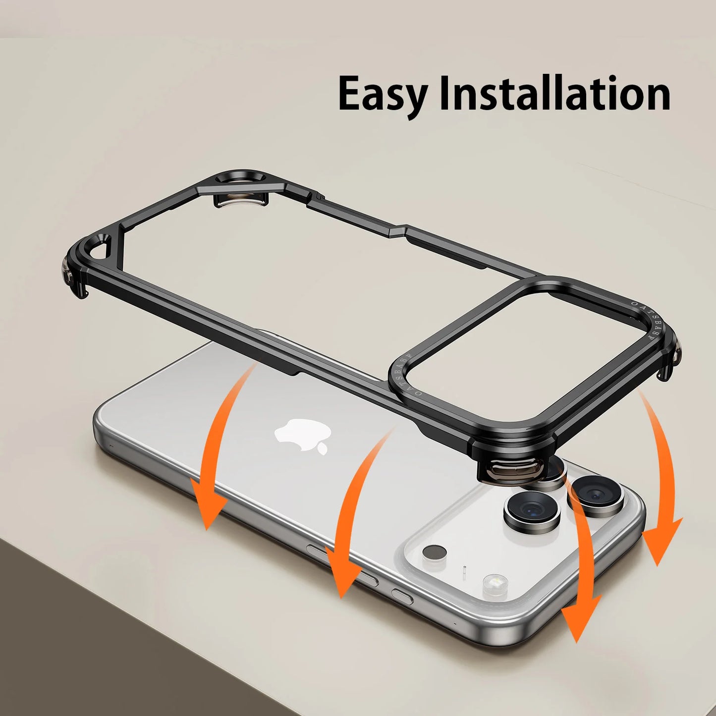 Ultra-thin Metal Phone Case for iPhone 17 Pro/Pro Max/17/14/15/13/12/11/Air — Minimalist Protective Case with Wireless Charging Support