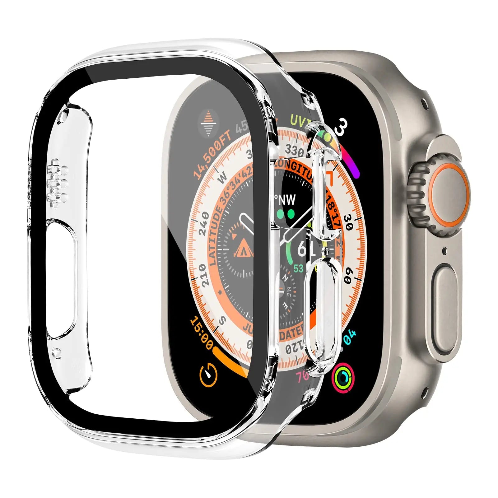 49mm Case for Apple Watch Ultra: Bumper + Glass Cover