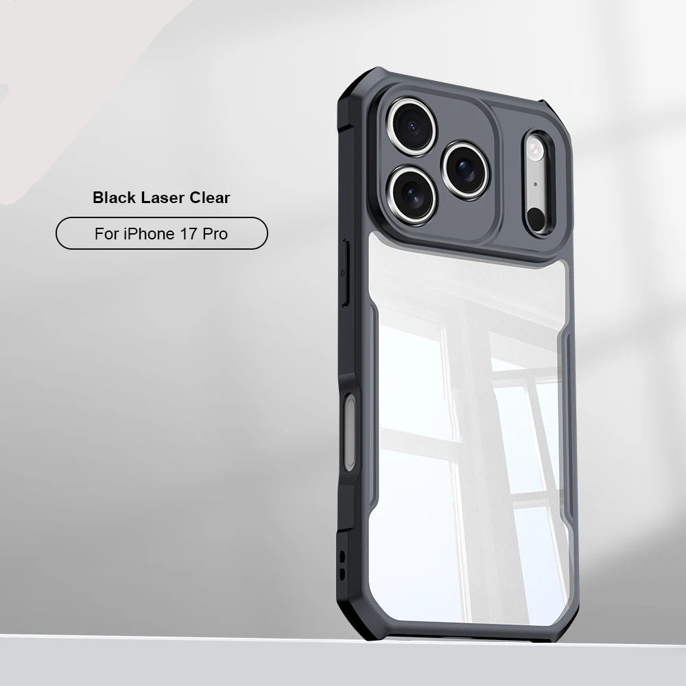 iPhone 17 Pro / Pro Max Air Case — Shock-Absorbing, Anti-Yellowing Acrylic & TPU Back Cover