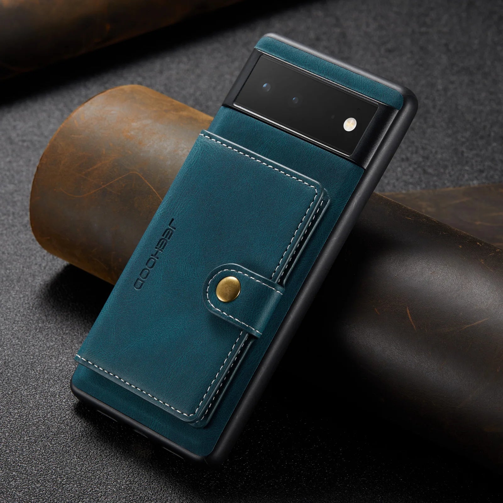 Leather Wallet Case with Card Slot & Magnetic Closure for Google Pixel 7 / 6 Pro, Pixel 6 – Compatible with Pixel 5a / 5G