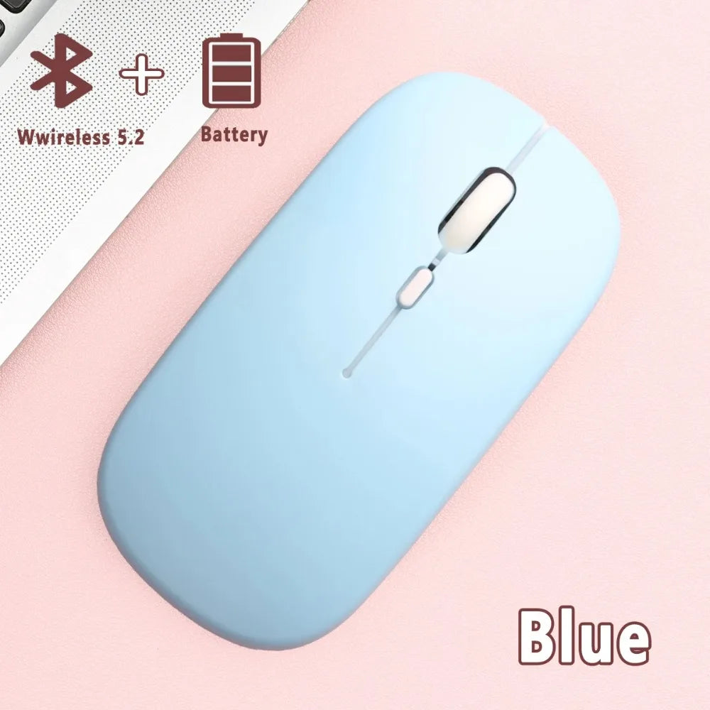 Bluetooth-compatible Wireless Mouse Computer Laptop Mouse Silent Optical Mouse for iPad Samsung Tablet Universal Mice Noiseless