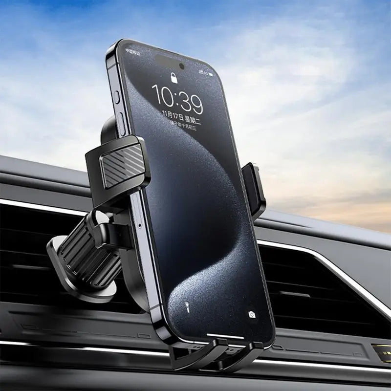 Gravity Car Phone Holder for Air Vent – 360° Rotation, One-Hand Placement, Smart Phone Mount