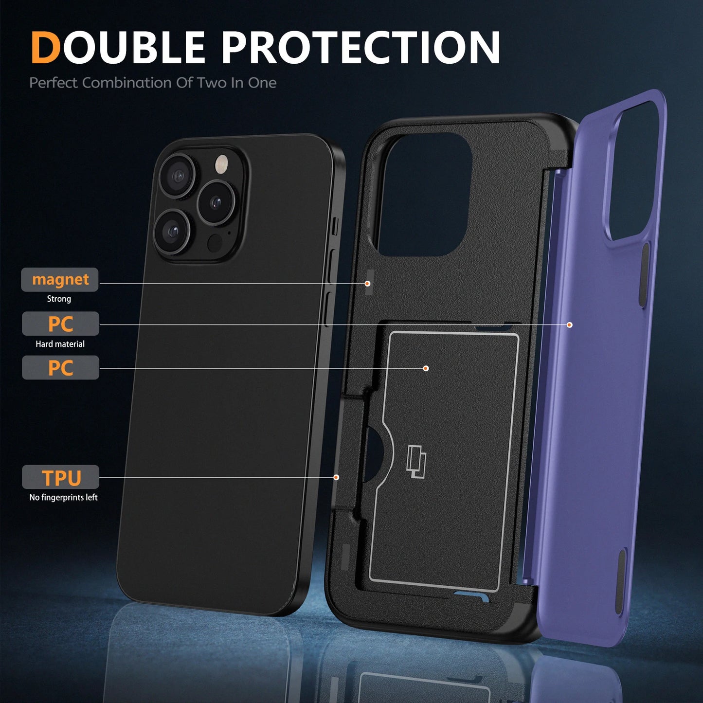 iPhone 13 Series Hybrid Rugged Case – Protective Kickstand Cover