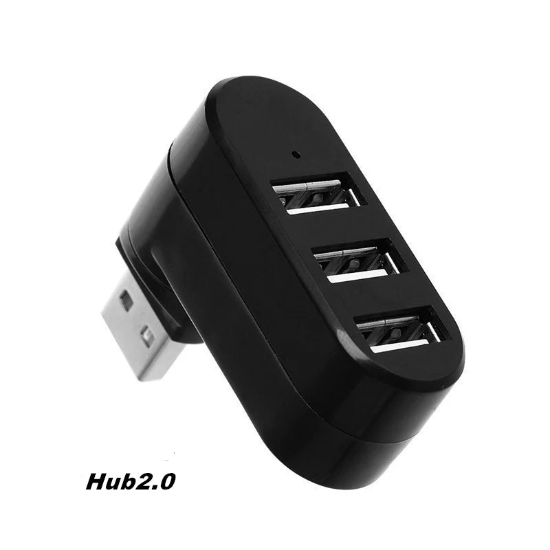 Wireless USB 3.0/2.0 Hub Adapter for Laptop – 3 Ports, USB Splitter, U Disk Reader