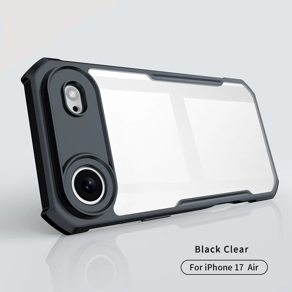 iPhone 17 Pro / Pro Max Air Case — Shock-Absorbing, Anti-Yellowing Acrylic & TPU Back Cover