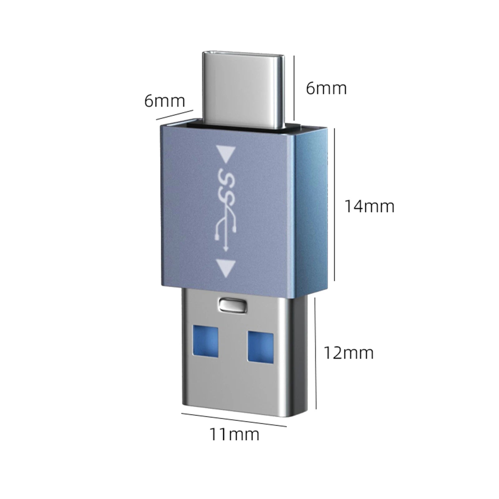 USB 3.1 to Type-C OTG Adapter – 90° Fast Charging & Data Converter, 10Gbps Computers and Phones