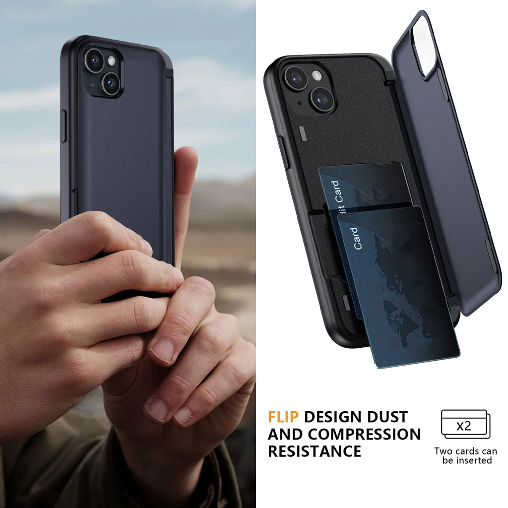 iPhone 13 Series Hybrid Rugged Case – Protective Kickstand Cover