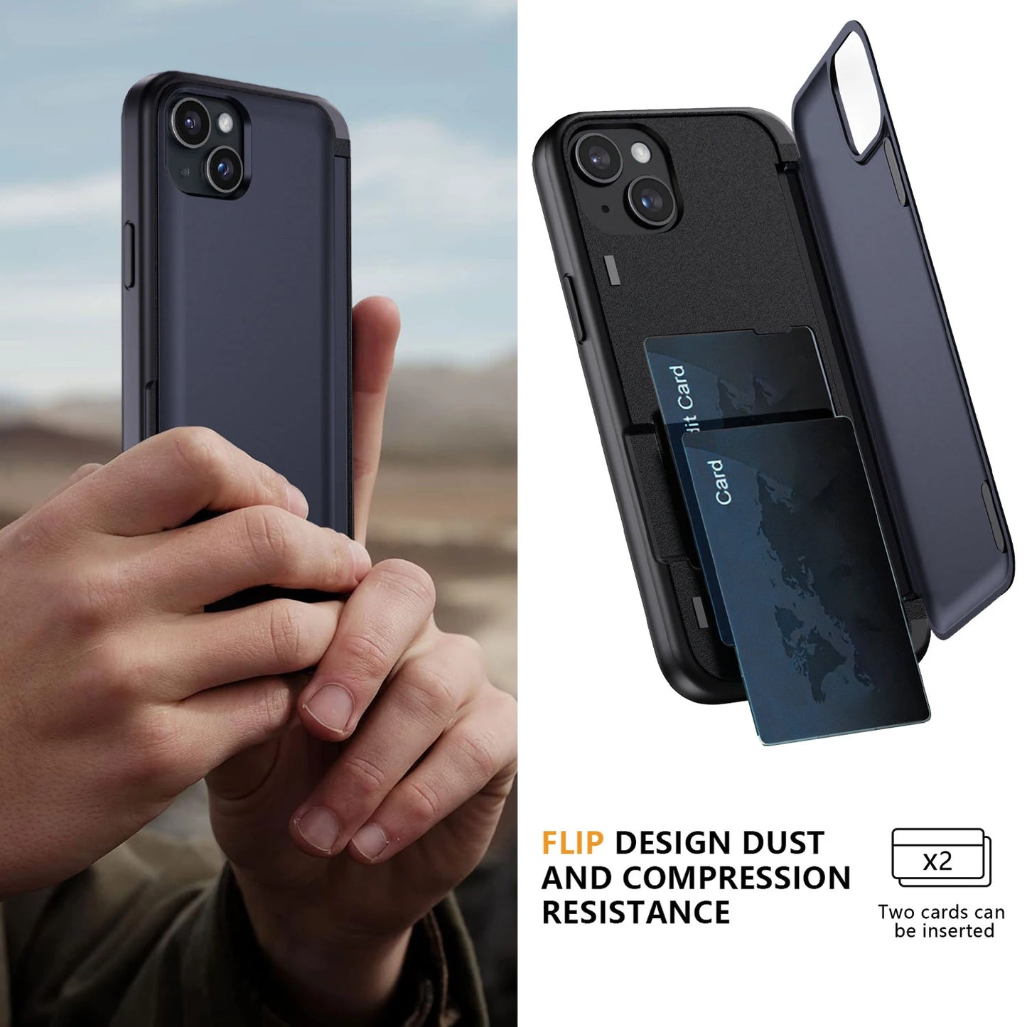 iPhone 13 Series Hybrid Rugged Case – Protective Kickstand Cover