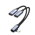 OTG 2-in-1 USB-C Splitter & Dual Headphone Jack Adapter – PD Fast Charging for Samsung, Huawei, iPhone, Xiaomi