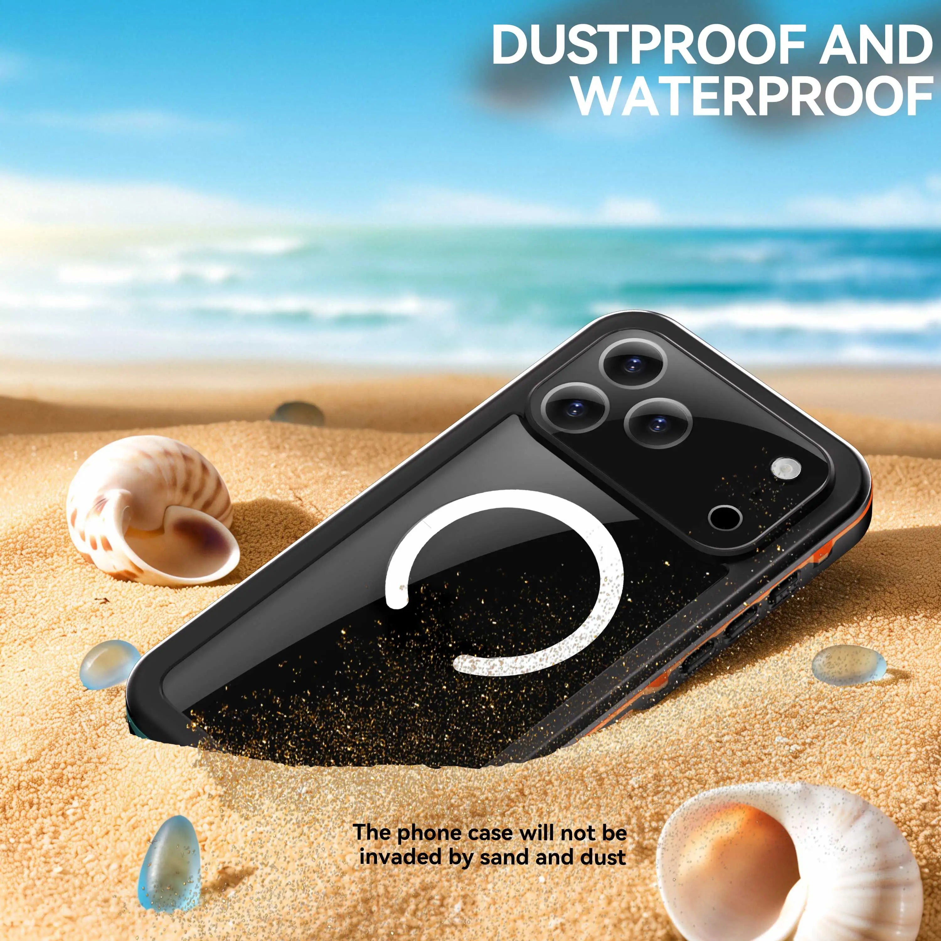 Professional IP68 Waterproof Case for iPhone 17 Series (Pro Max, Pro, Air) — Shockproof, Dustproof Protection