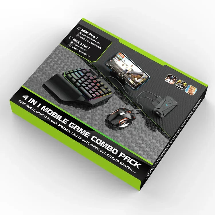 Android Gaming Mix Pro: Mouse & Keyboard Combo for FPS