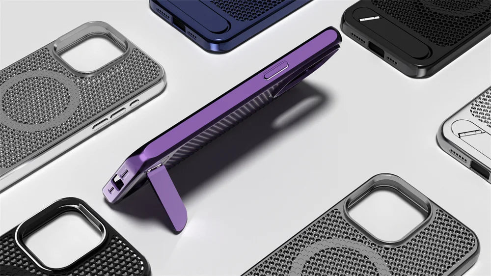 Luxury Cooling Stand Magnetic Phone Cover