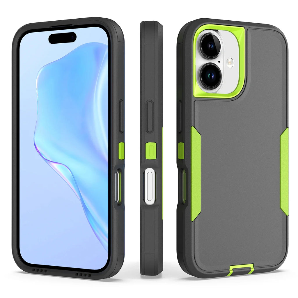 Heavy Duty 2-in-1 Armor Case for iPhone 11–17 Pro Max – Shockproof Anti-Scratch TPU Cover