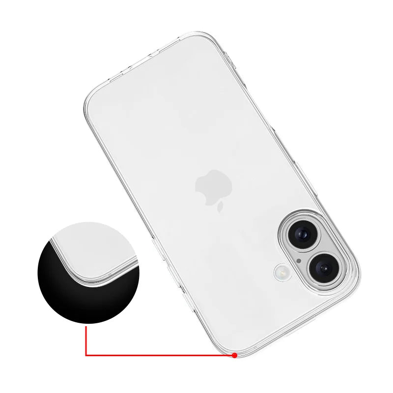 Sleek Slim Clear Silicone iPhone 16  Cases for Ultimate Protection