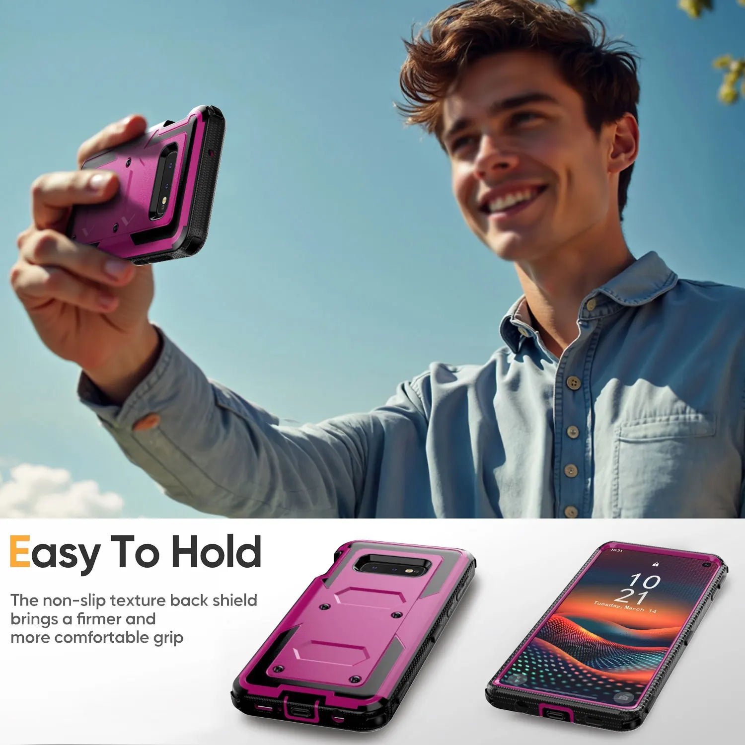Purple Samsung Galaxy S10 Series Case –  Cover for S10+, S10, and S10e