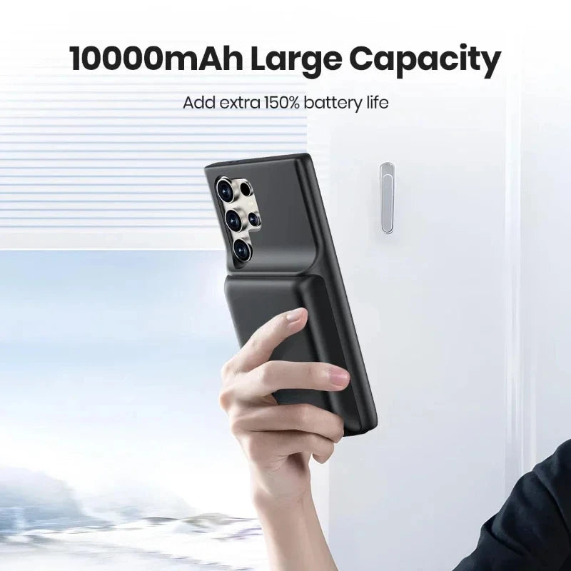 Samsung Galaxy S24 Ultra / S24 Plus Battery Case 10000mAh – Fast Power Bank Charger Cover, 6.8" Phone Battery Pack Case