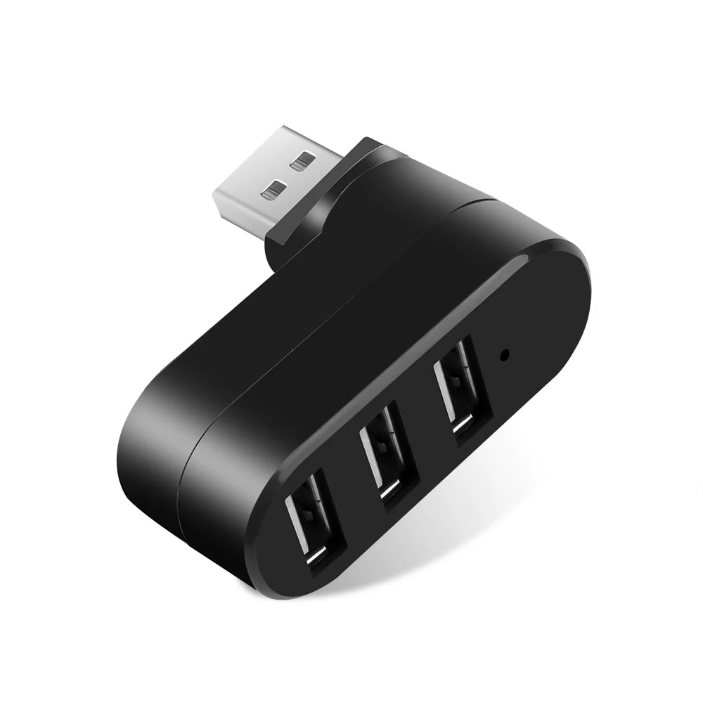 Wireless USB 3.0/2.0 Hub Adapter for Laptop – 3 Ports, USB Splitter, U Disk Reader