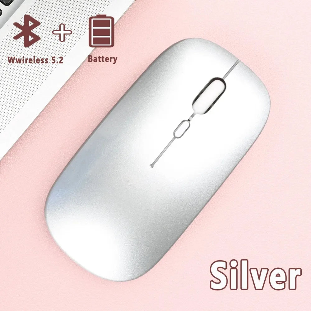 Bluetooth-compatible Wireless Mouse Computer Laptop Mouse Silent Optical Mouse for iPad Samsung Tablet Universal Mice Noiseless