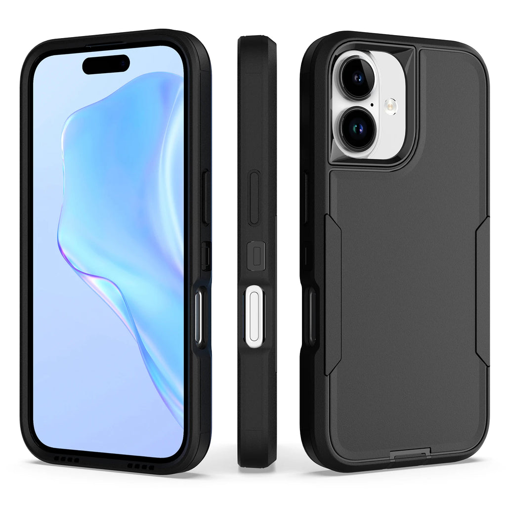 Heavy Duty 2-in-1 Armor Case for iPhone 11–17 Pro Max – Shockproof Anti-Scratch TPU Cover