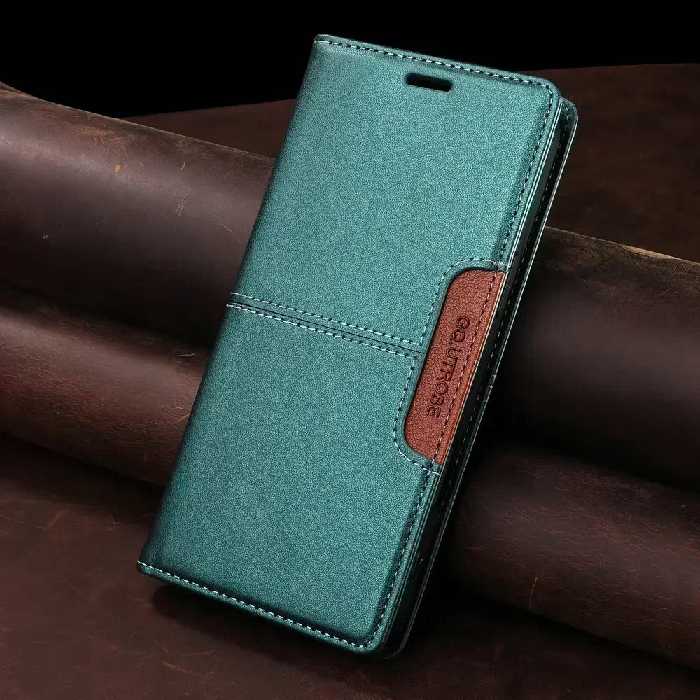 Premium Leather Book Case for iPhone 17 Pro/Pro Max/17 Air — RFID Wallet Cover, Luxury Coque Folio, 5G Protection, ProMax Wallet Fundas