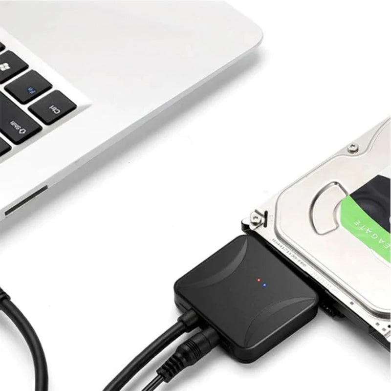 USB 3.0 to SATA Converter for 2.5"/3.5" HDD/SSD with Power Adapter