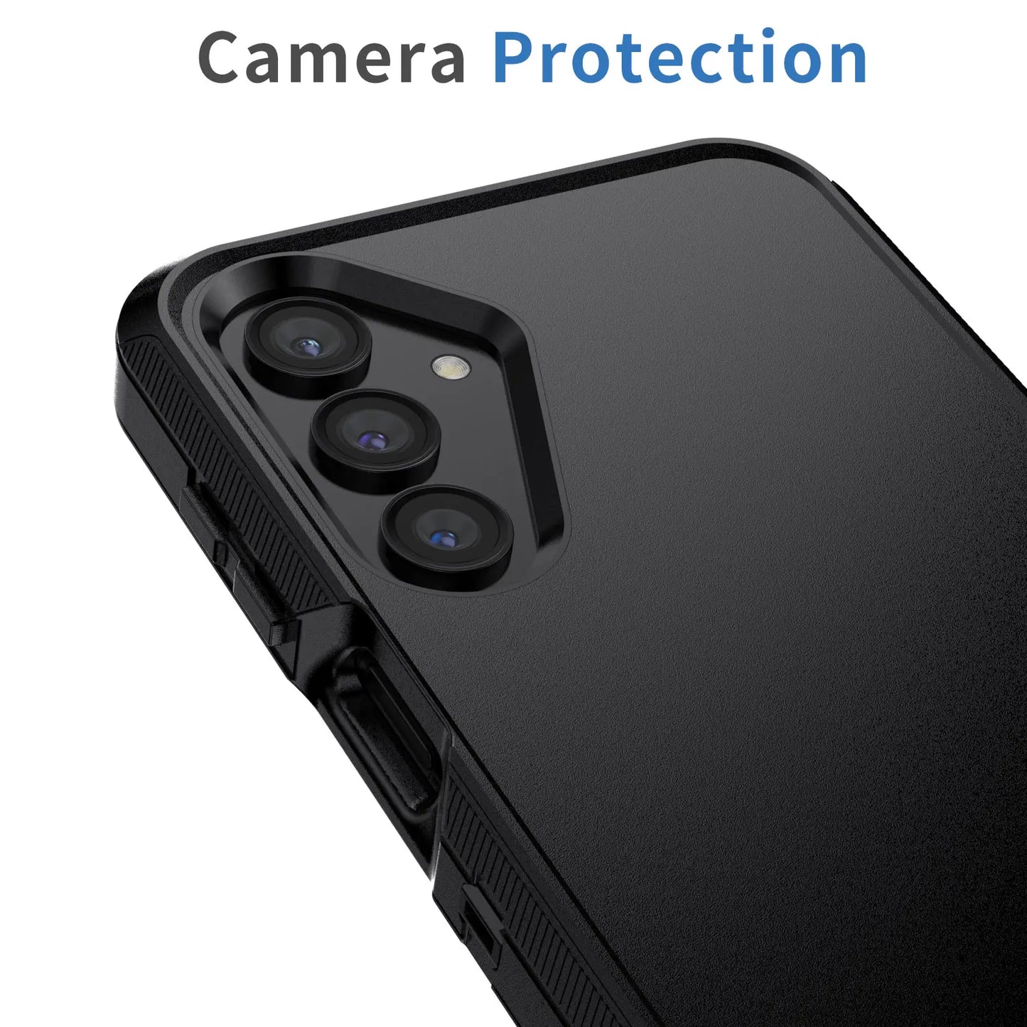 Black Samsung Galaxy A16 5G Case – Heavy Duty Shockproof 3-in-1 Case