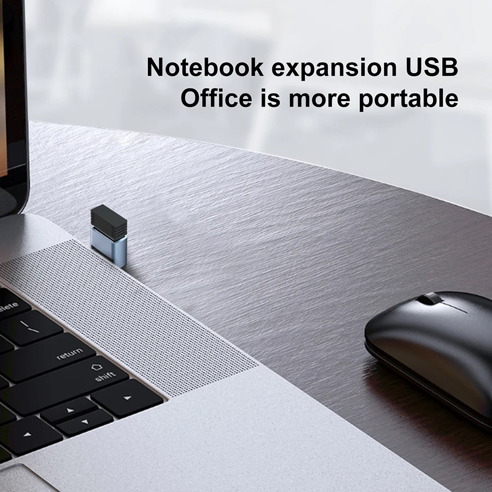 USB 3.1 to Type-C OTG Adapter – 90° Fast Charging & Data Converter, 10Gbps Computers and Phones