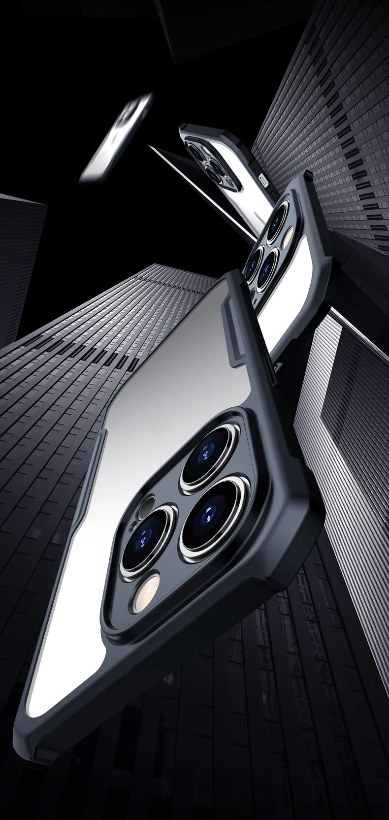 iPhone 17 Pro / Pro Max Air Case — Shock-Absorbing, Anti-Yellowing Acrylic & TPU Back Cover