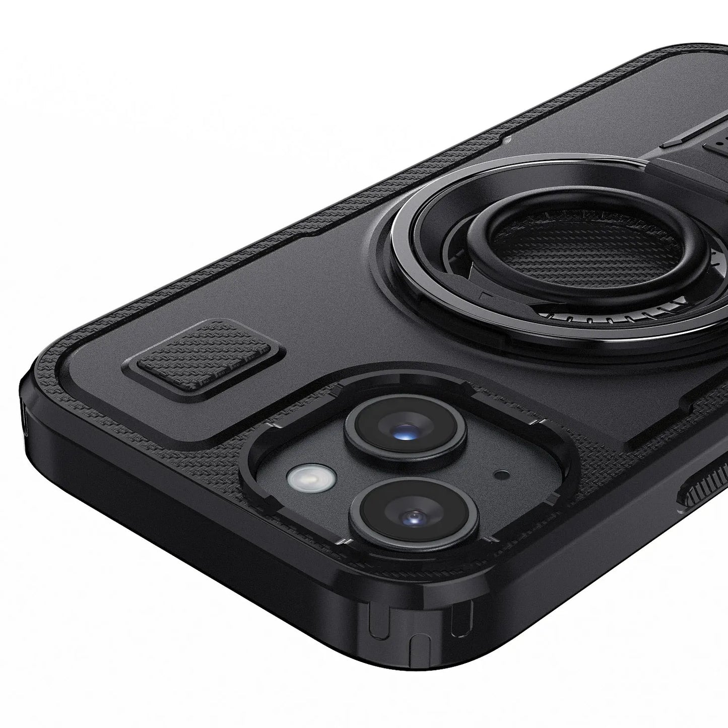 Black Hybrid Shockproof Phone Case for iPhone 14 / 14 Plus / 14 Pro / 14 Pro Max