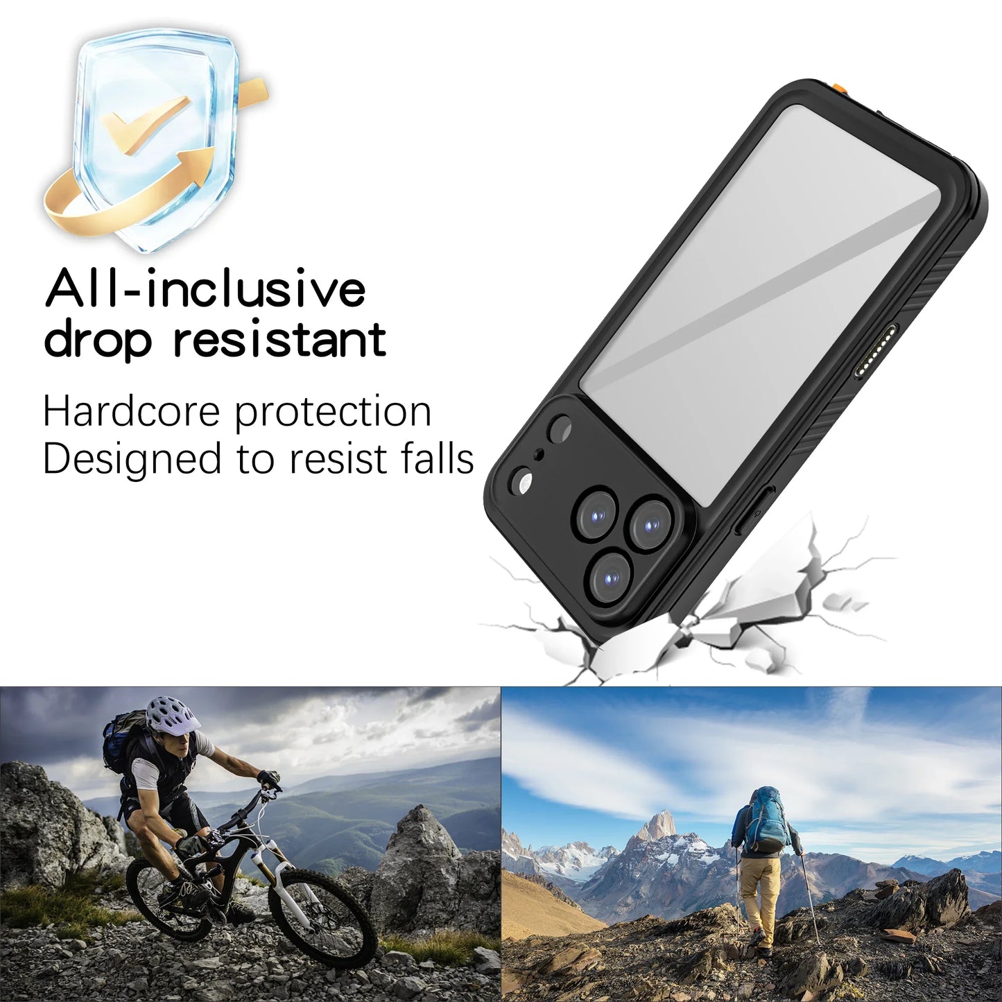 Heavy-Duty IP68 Waterproof Case for iPhone 17 Series (Pro/Max/Air) — Full-Protection, Drop Resistant, All-Round Protective Cover