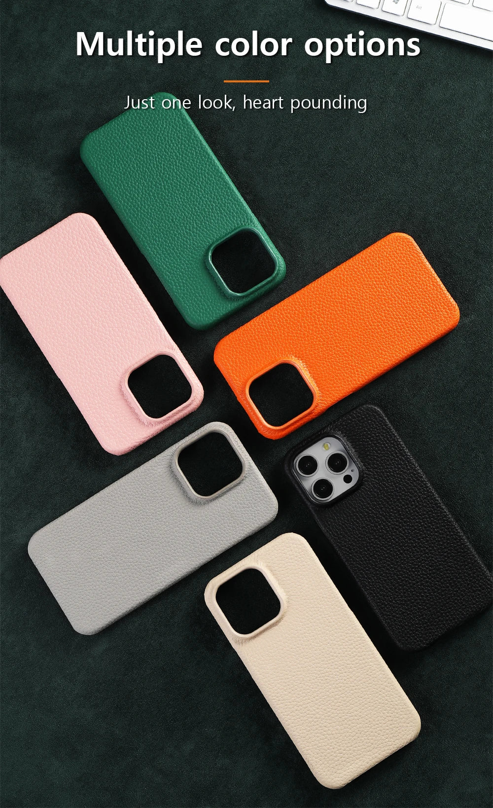 Luxury MagSafe Leather Case for iPhone 17/16/15 Pro Max Air – Cowhide Magnetic Cover