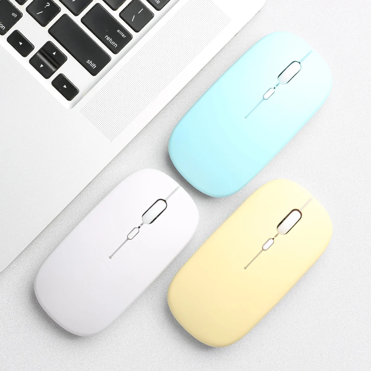 Bluetooth-compatible Wireless Mouse Computer Laptop Mouse Silent Optical Mouse for iPad Samsung Tablet Universal Mice Noiseless